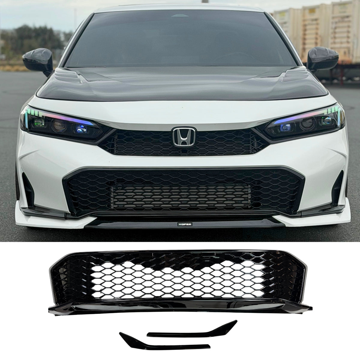 2025+ 11th Gen Civic Type R Style Lower Grill