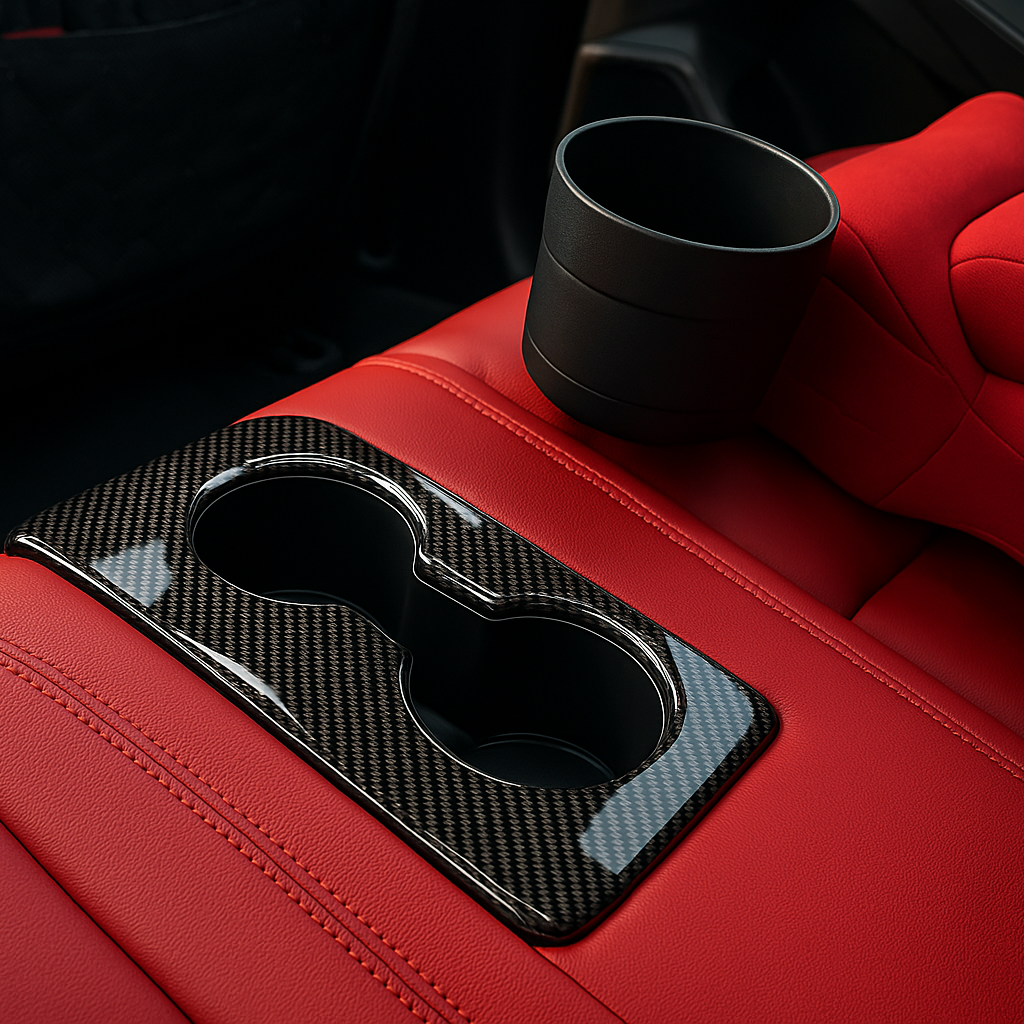 2023+ Acura Integra Carbon Fiber Rear Cupholder Cover