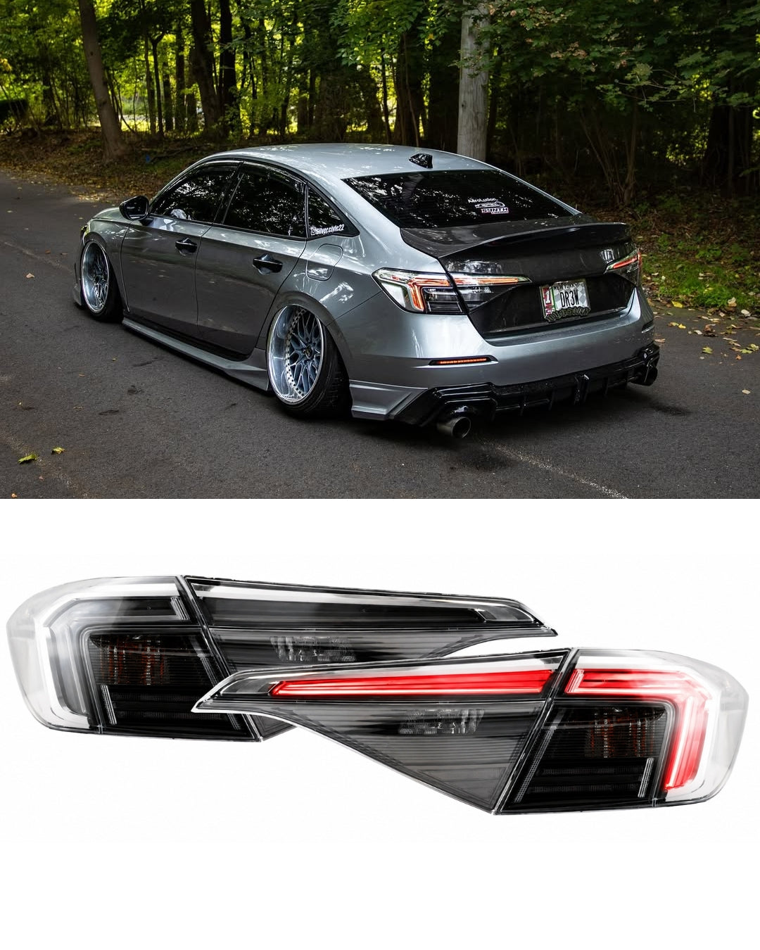2022+ Honda Civic Clear LED Tail Lights