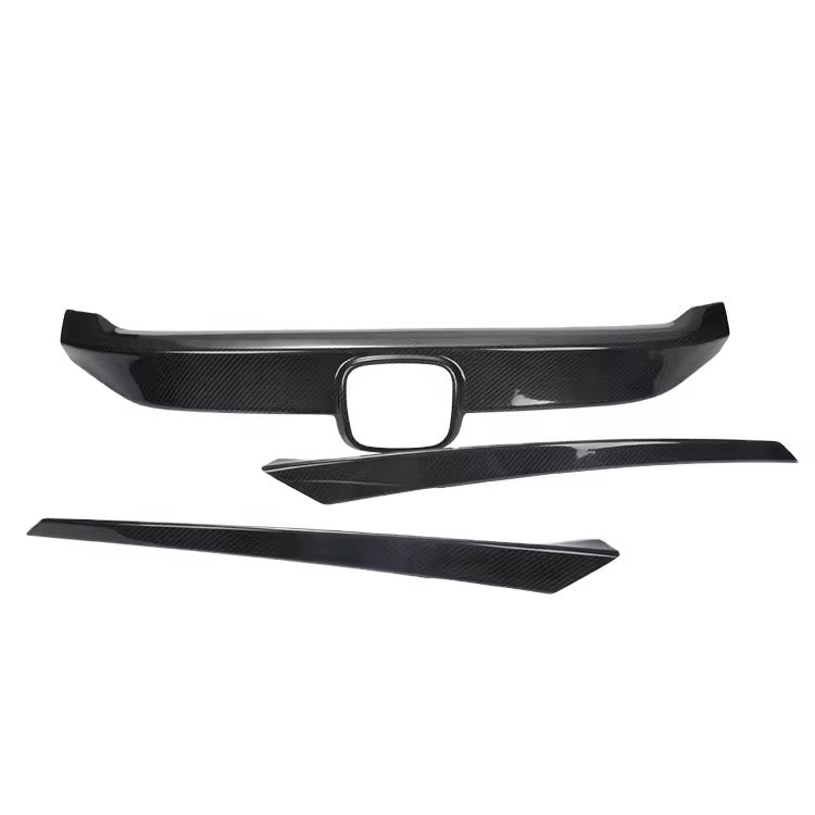 2016+ Civic Carbon Fiber Grill Overlay