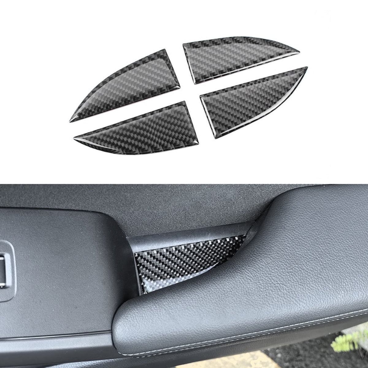 2022+ Civic Carbon Fiber Interior Door Pocket Trim