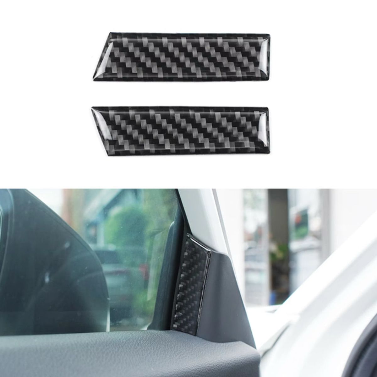 2022+ Civic Carbon Fiber A Pillars Interior Trim