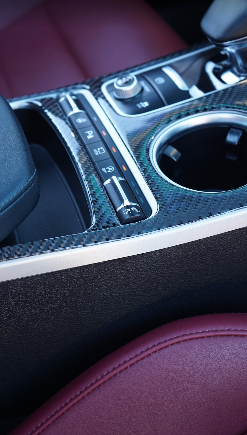 2017+ Kia Stinger Carbon Fiber Gear Shift Trim