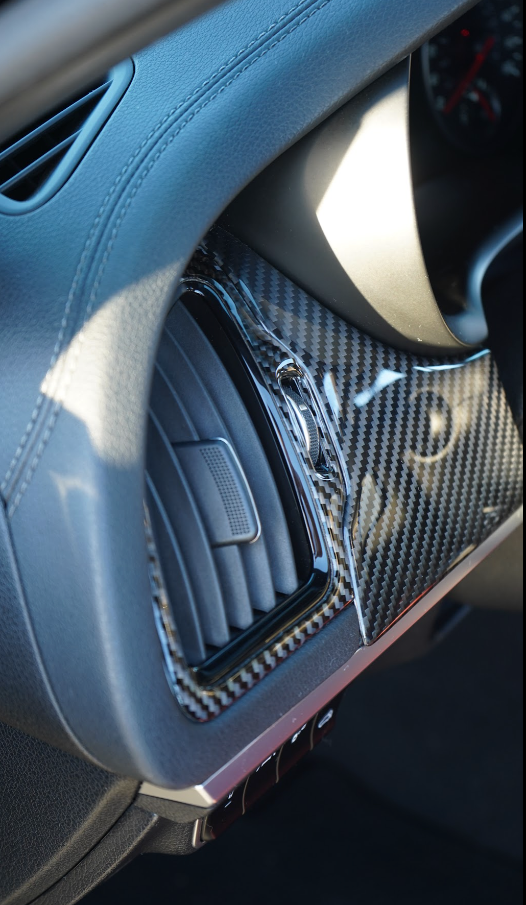 2017+ Kia Stinger Carbon Fiber AC Vent Trim