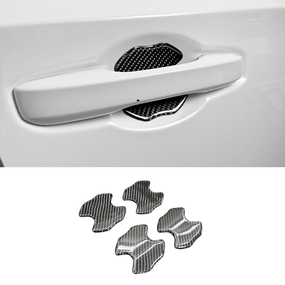 Carbon Fiber Exterior Door Handle Protectors