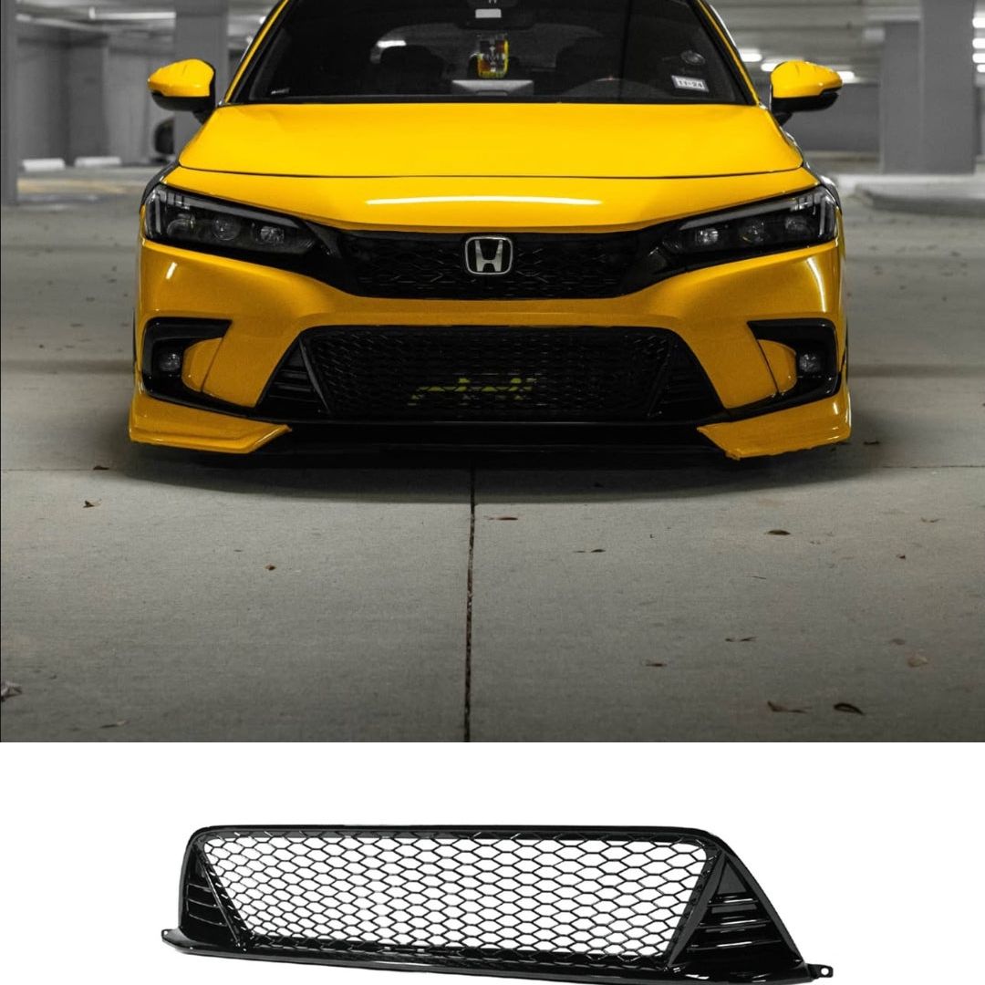 2022-2024 11th Gen Civic Type R Style Gloss Black Lower Grill
