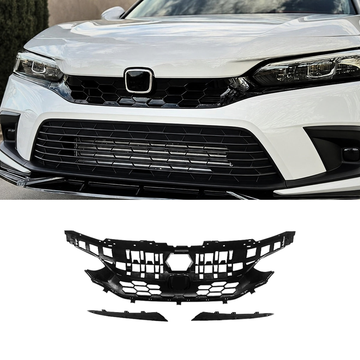 2022+ 11th Gen Civic Hatchback Honeycomb Style Upper Grill