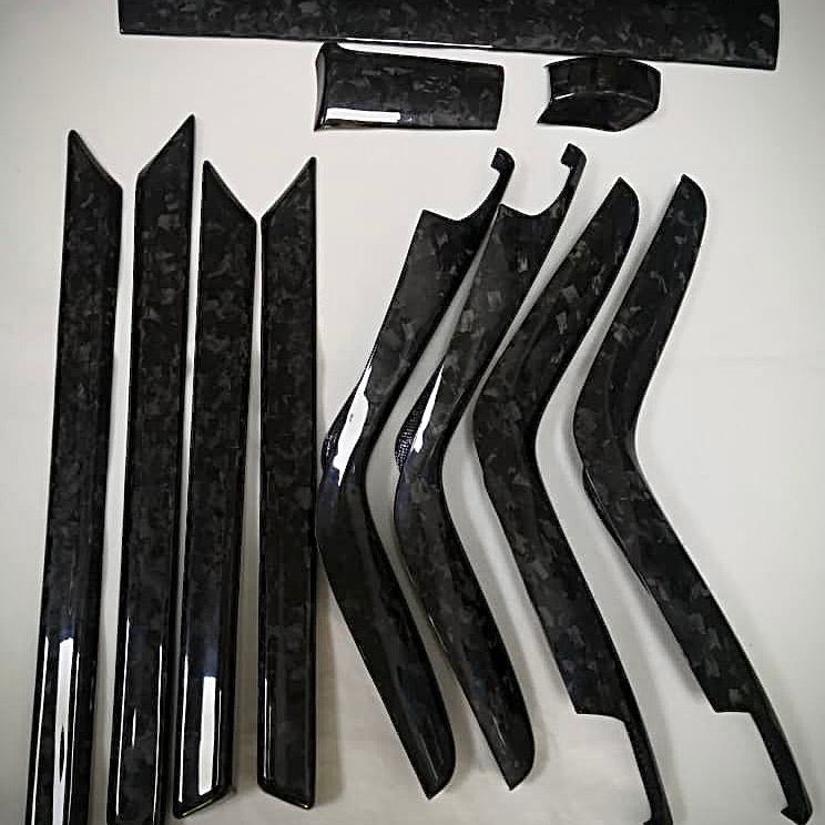 Synth Carbon Carbon Fiber Interior Trim for Civic X 2016+