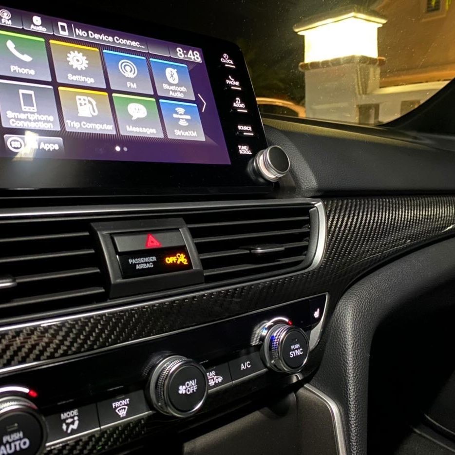 Synth Carbon Ceramic Coated Carbon Fiber Dashboard Trim for 2018+ Honda Accord
