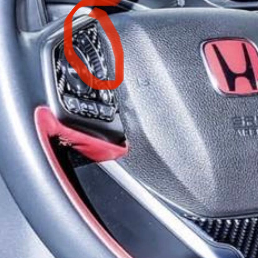 2016-2021 Civic Carbon Fiber Steering Wheel Trim Overlays