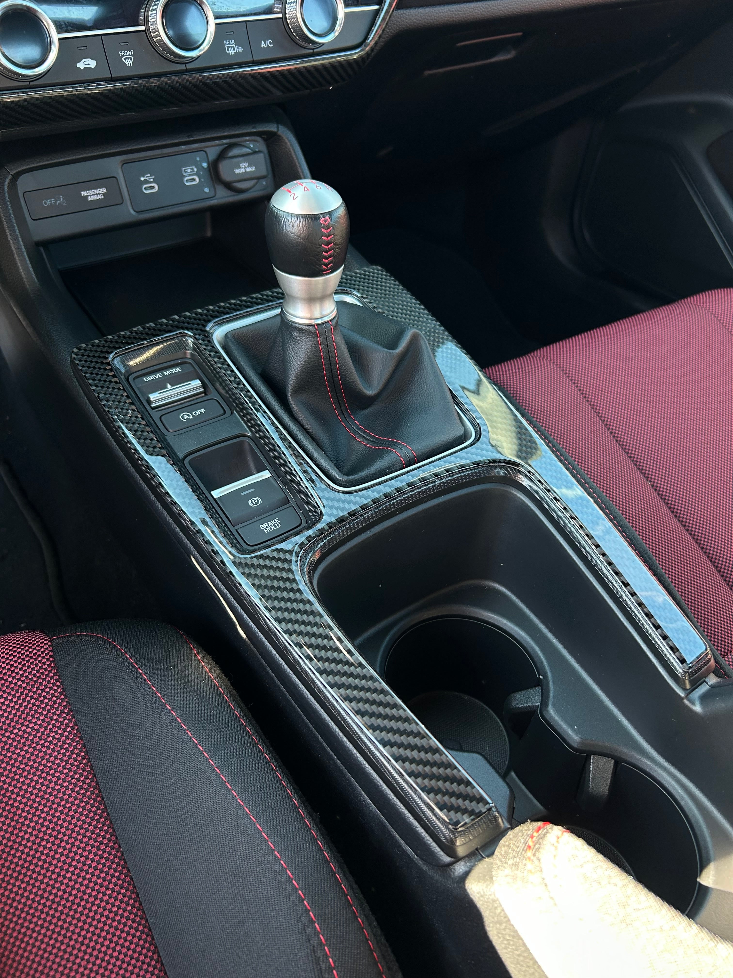 2022+ Civic Si/Manual Carbon Fiber Shifter Trim