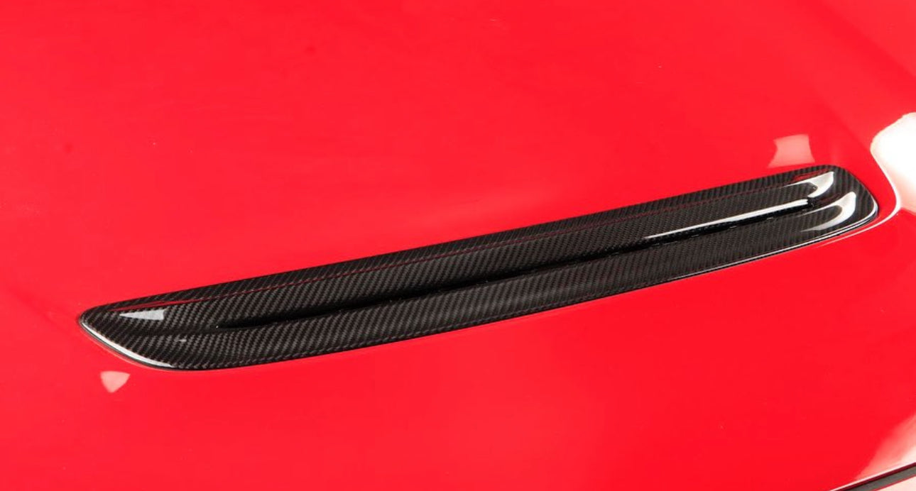 2022+ FL5 Type R OEM style Carbon Fiber Hood Vent Trim
