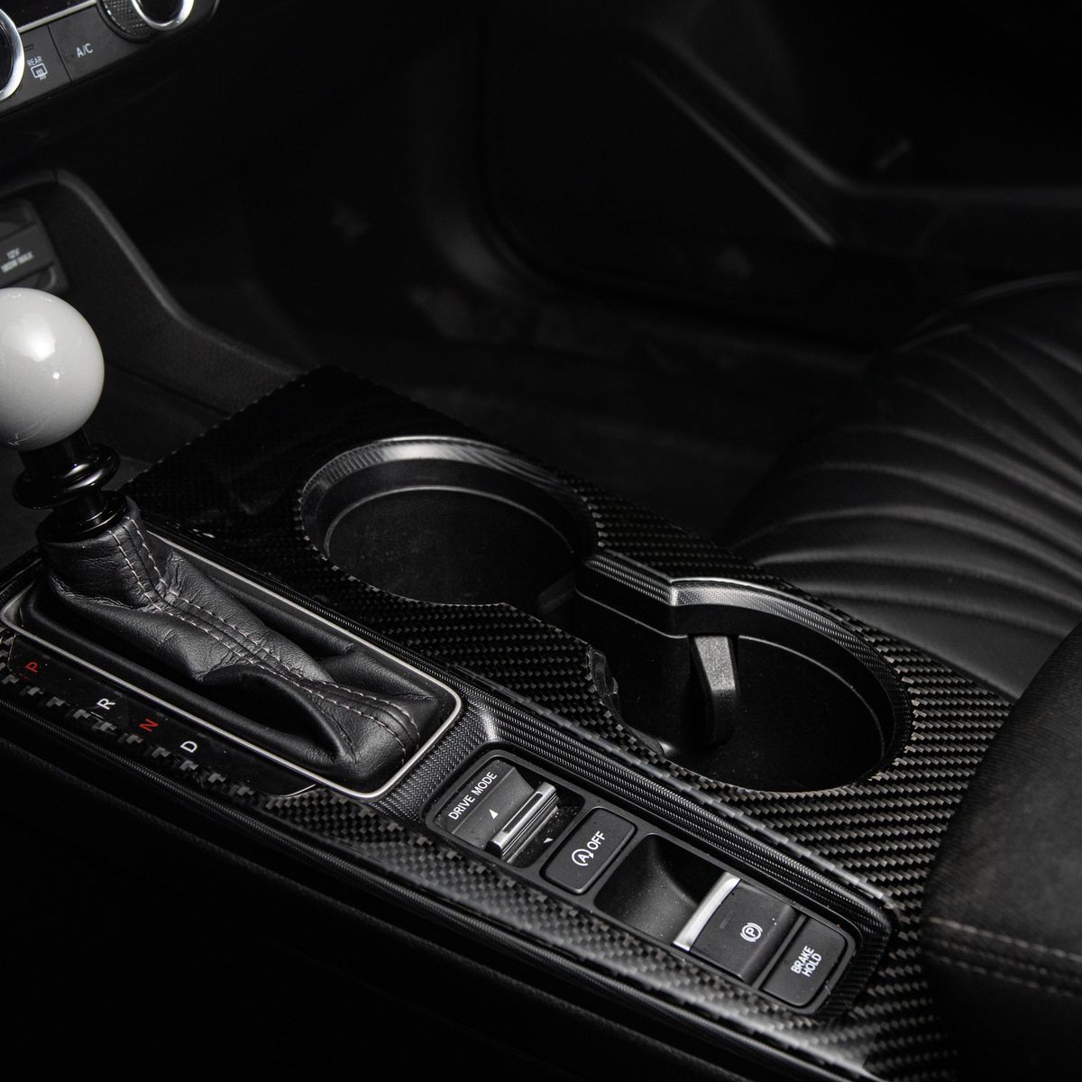 2022+ Civic Carbon Fiber Automatic Shifter Trim