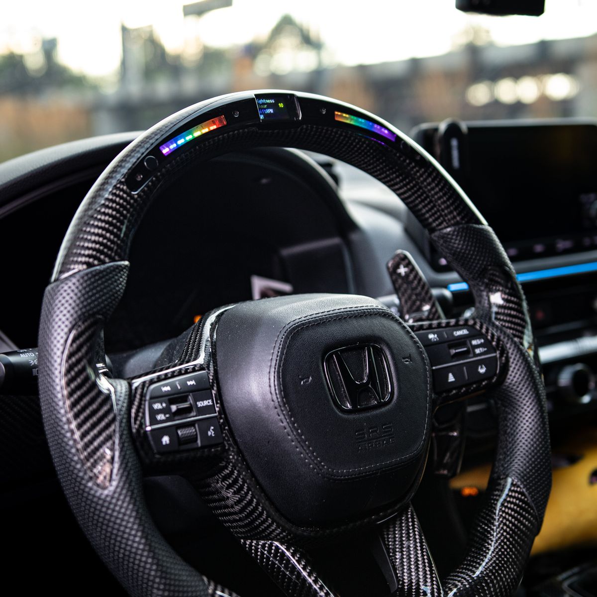 2022+ Civic/Integra Carbon Fiber Steering Wheel