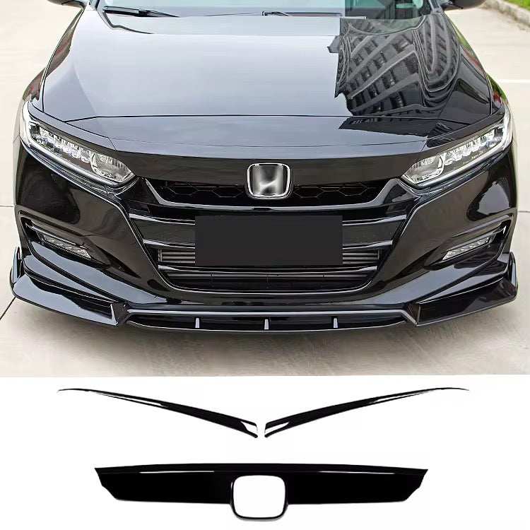 2018-2022 Accord Gloss Black Grill Overlay Chrome Delete