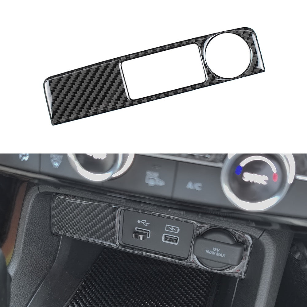2022+ Civic Carbon Fiber Interior USB Port Overlay