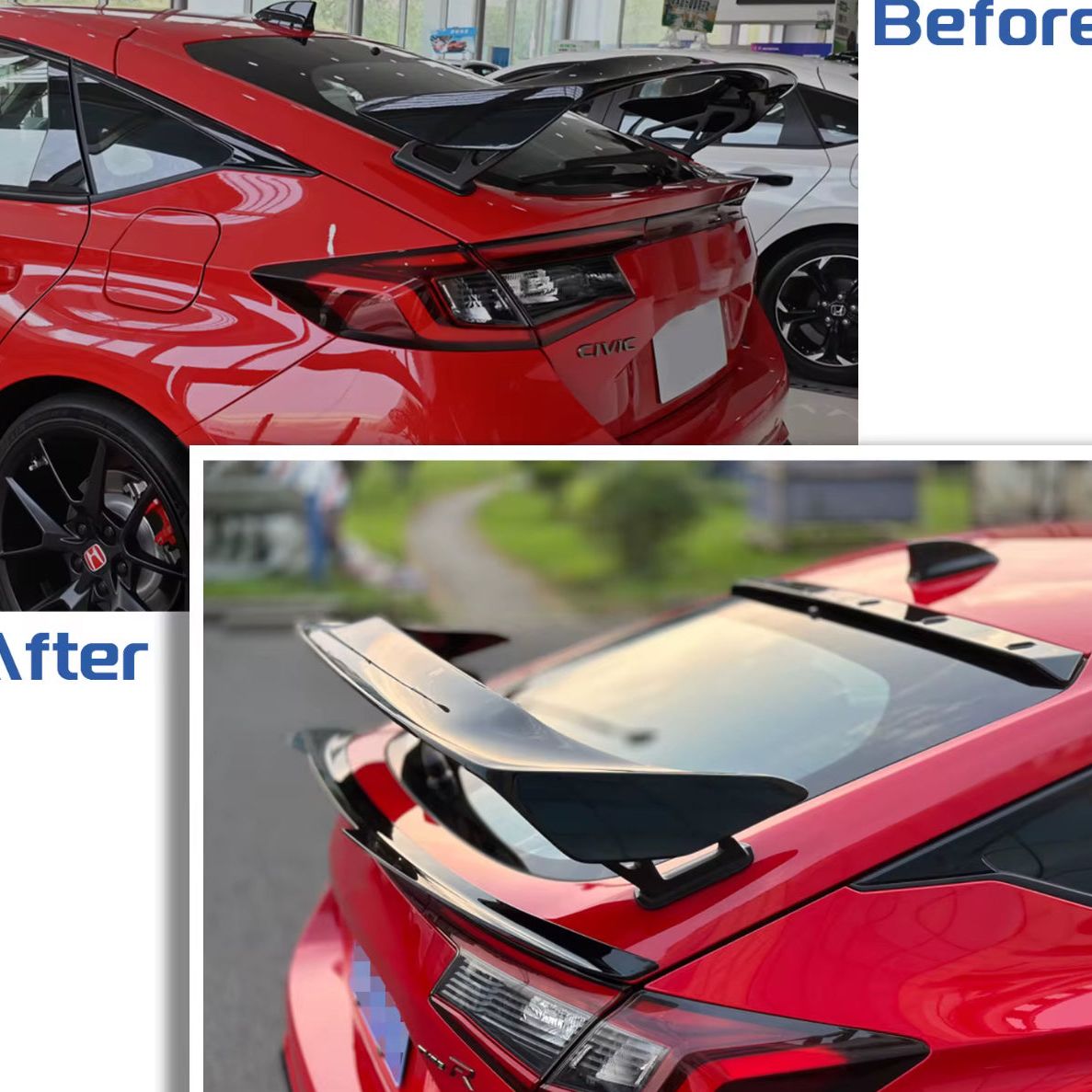 2022+ 11th Gen Civic Hatchback/FL5 Type R V1 Lip Spoiler