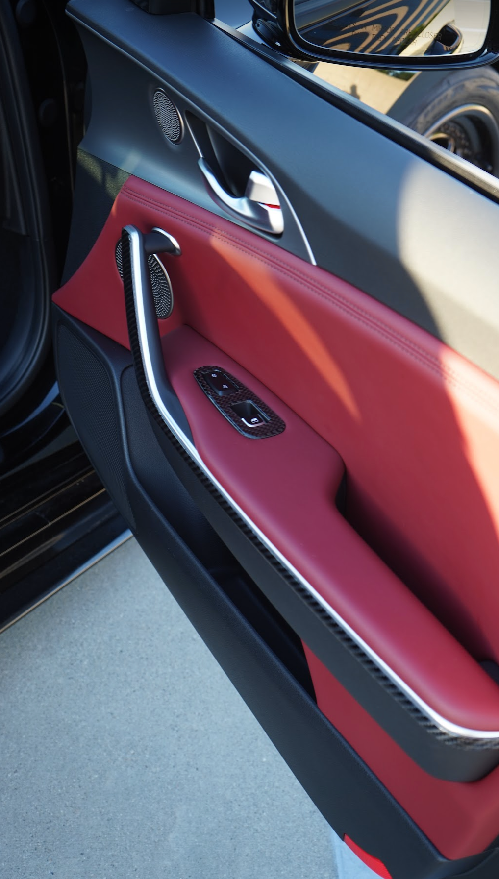 2017+ Kia Stinger Carbon Fiber Door Panel Trim