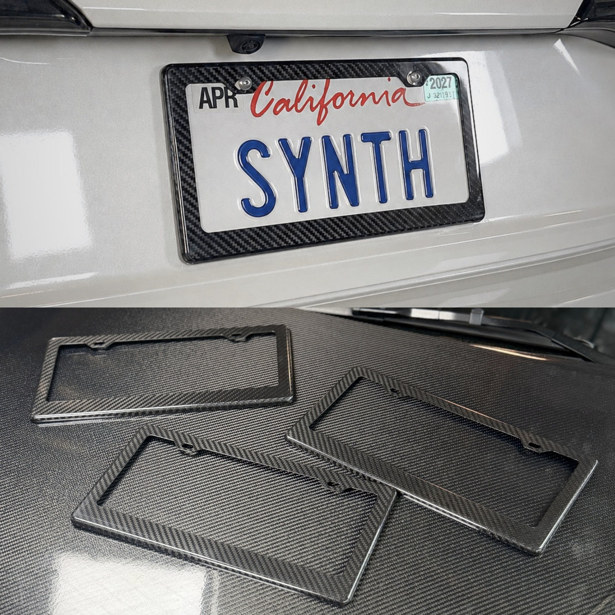 Carbon Fiber License Plate Frame