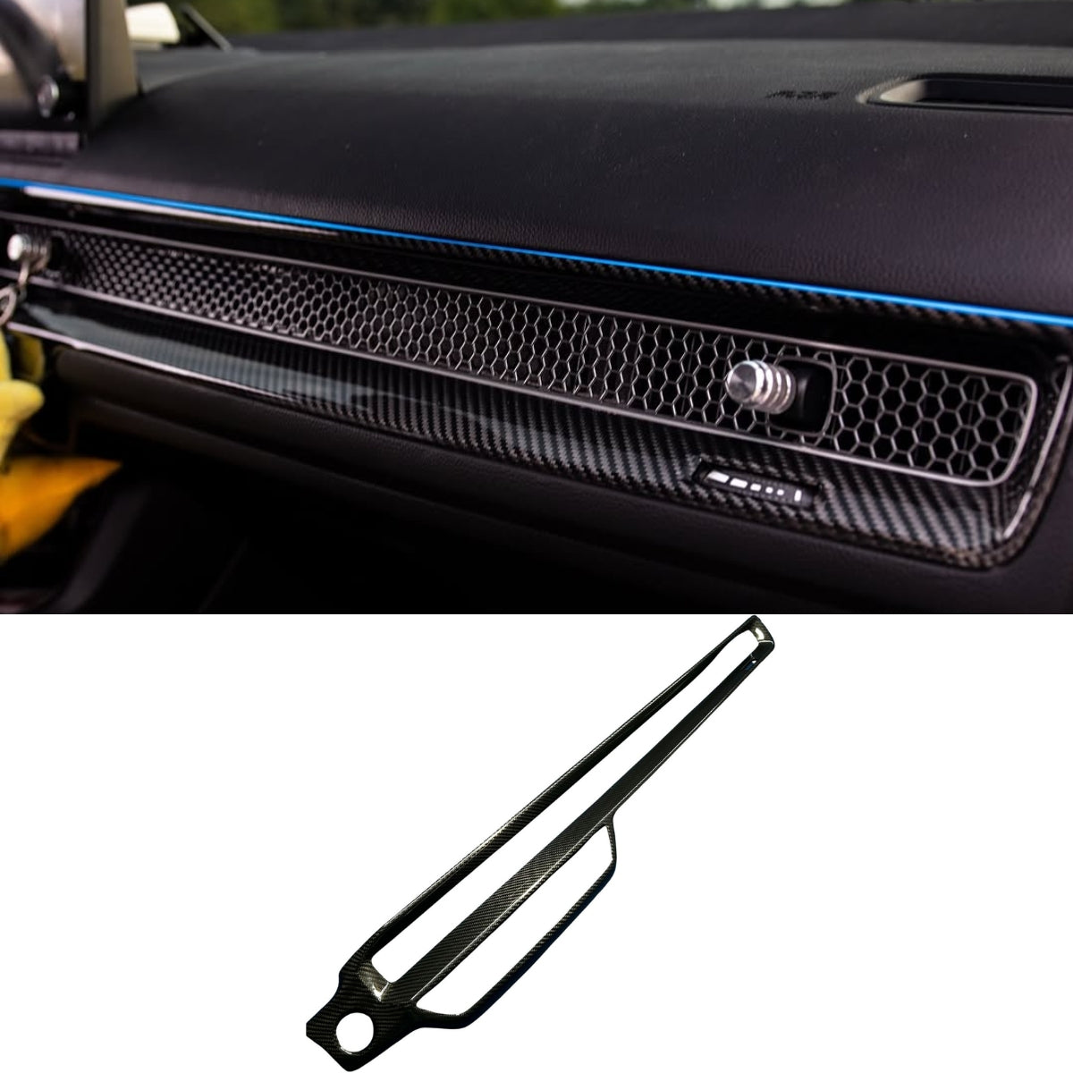 2022+ Civic Dry Carbon Fiber Full Dashboard Kit