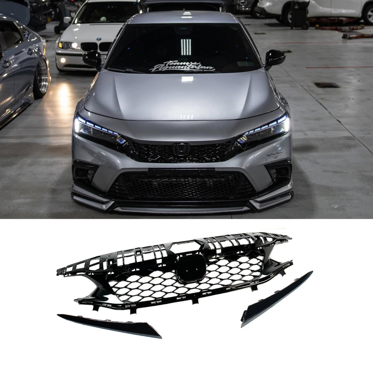 2022+ 11th Gen Civic Type R Style Upper Grill