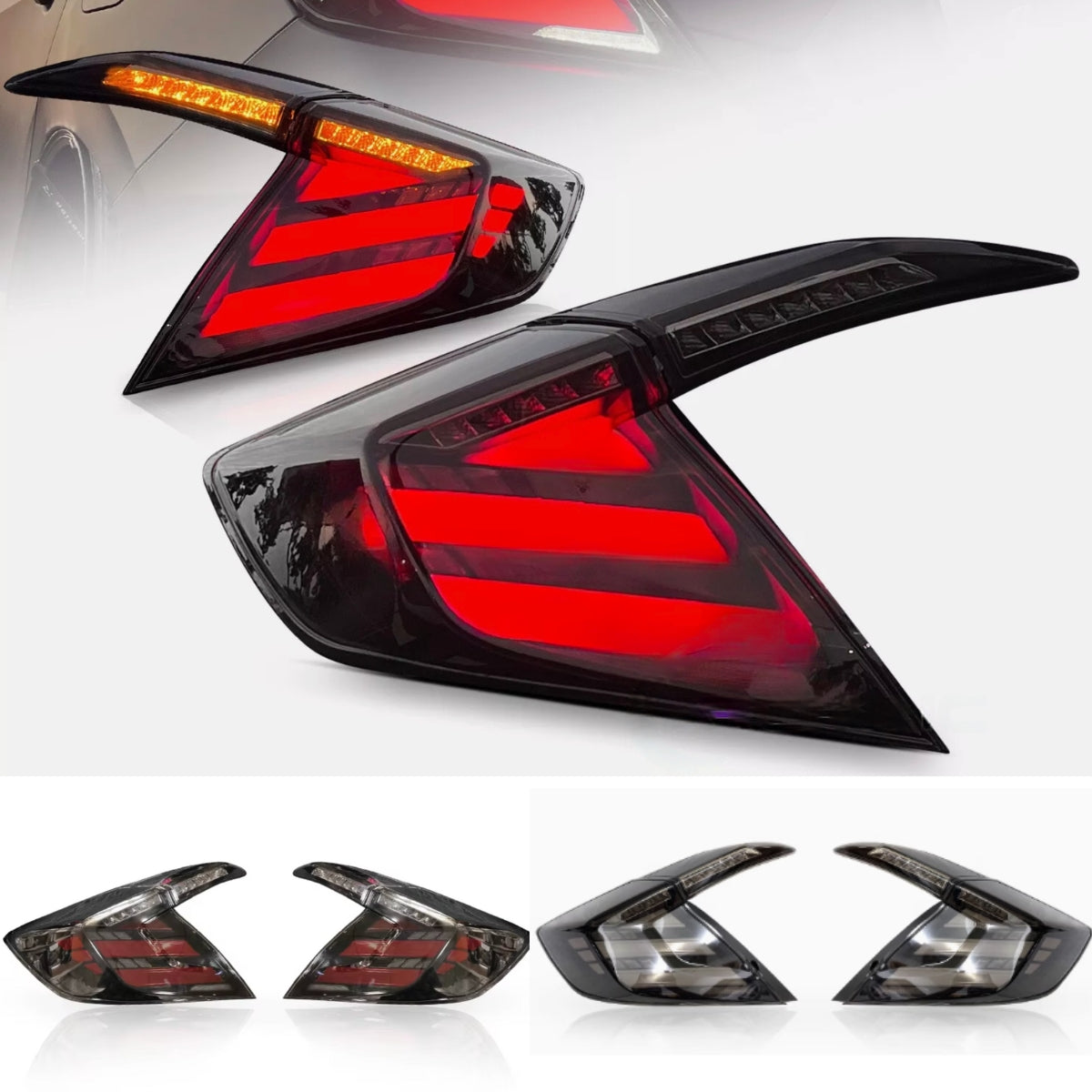 2016-2021 Civic Sedan Mugen Style LED Tail Lights