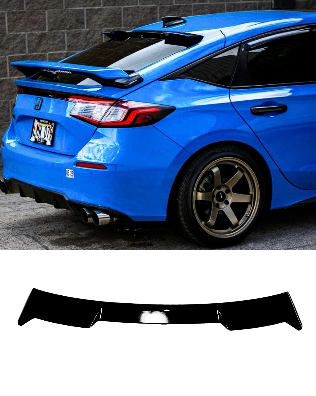 2022+ Honda Civic Hatchback Roof Spoiler