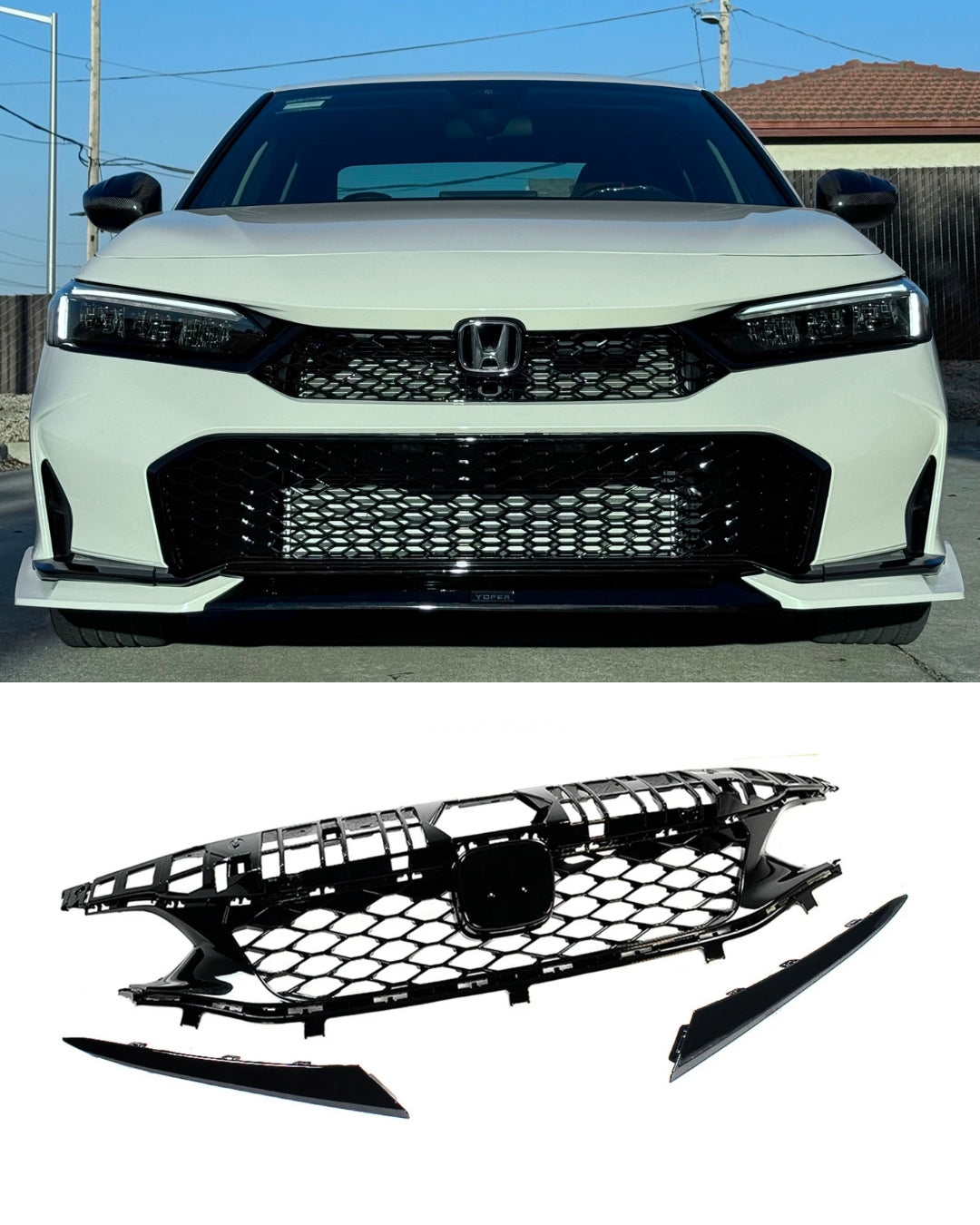 2025+ 11th Gen Civic Type R Style Upper Grill