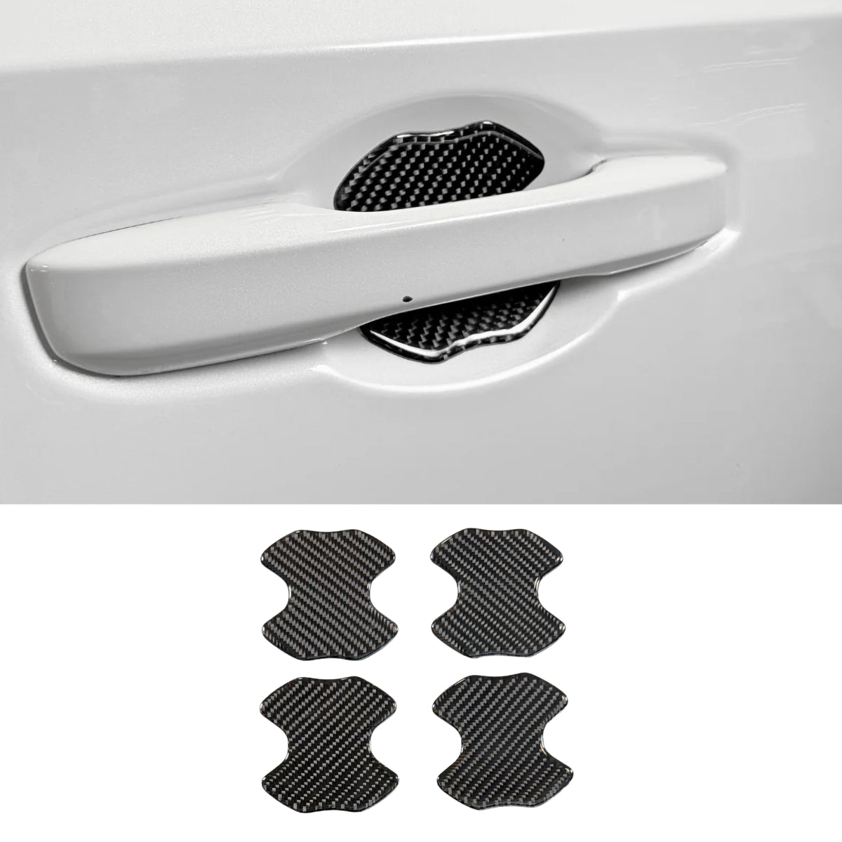 Carbon Fiber Exterior Door Handle Protectors