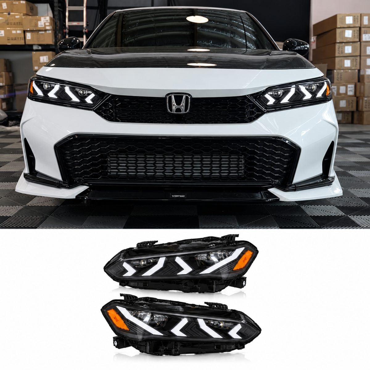2022+ Honda Civic Lamborghini Style Headlights
