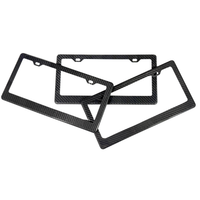 Carbon fiber license plate frame