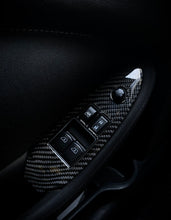 Load image into Gallery viewer, Nissan 370z Carbon Fiber Window Switch Interior Overlays

