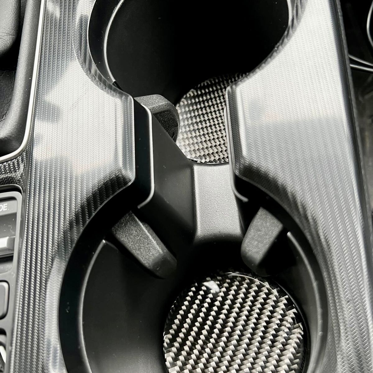 2022+ Civic Carbon Fiber Cup Holder Accent Pieces