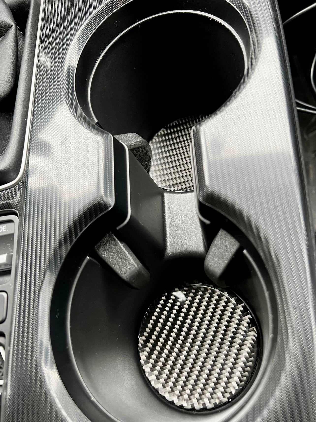 2022+ Civic Carbon Fiber Cup Holder Accent Pieces