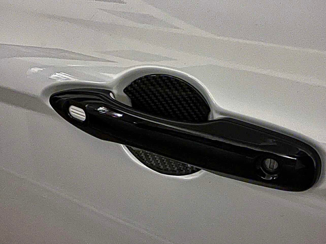 Synth Carbon 2018+ Camry/Corolla Hatchback Carbon Fiber Door Handle Protectors
