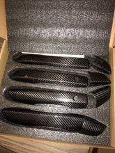 Load image into Gallery viewer, Synth Carbon Carbon Fiber Ceramic Coated Door Handle Add Ons (4 Doors) for 2016 + Civic X Sedan/Hatchback/Type R
