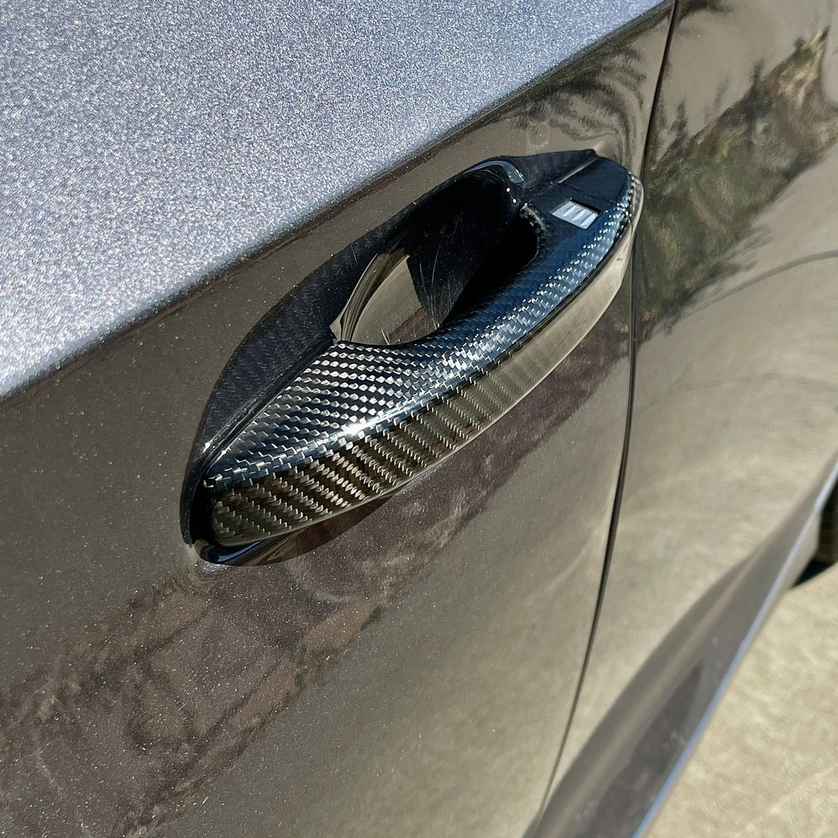 Synth Carbon Ceramic Coated Carbon Fiber Door Handle Covers for 2018+ Honda Accord