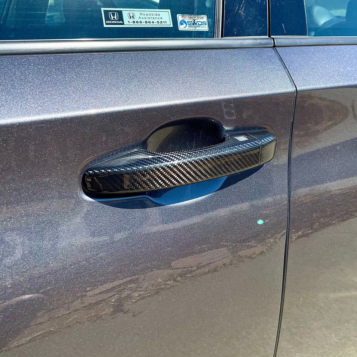 Synth Carbon Ceramic Coated Carbon Fiber Door Handle Covers for 2018+ Honda Accord