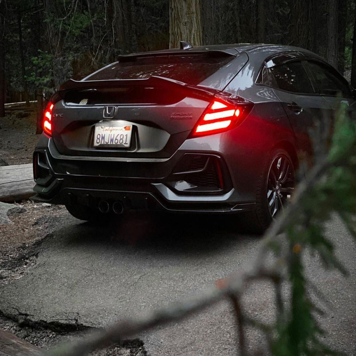 Synth Carbon Carbon Fiber Spoiler for 2016 + Civic X Hatchback FK8/FK7