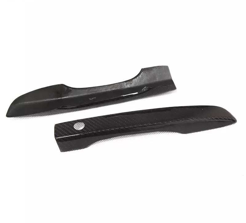 Synth Carbon Carbon Fiber Ceramic Coated Door Handle Add Ons (2 Doors) for 2016 + Civic X Coupe
