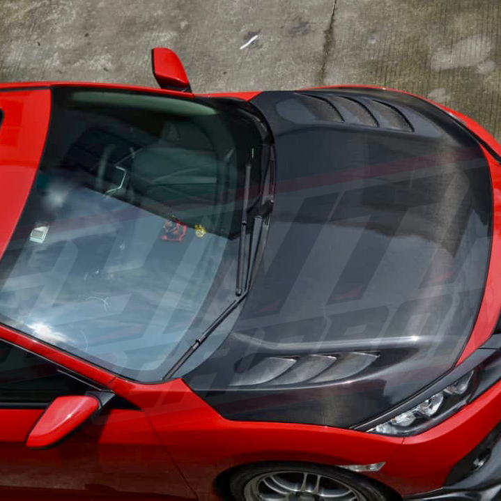 2016-2021 CIVIC X CARBON FIBER V1 STYLE HOOD