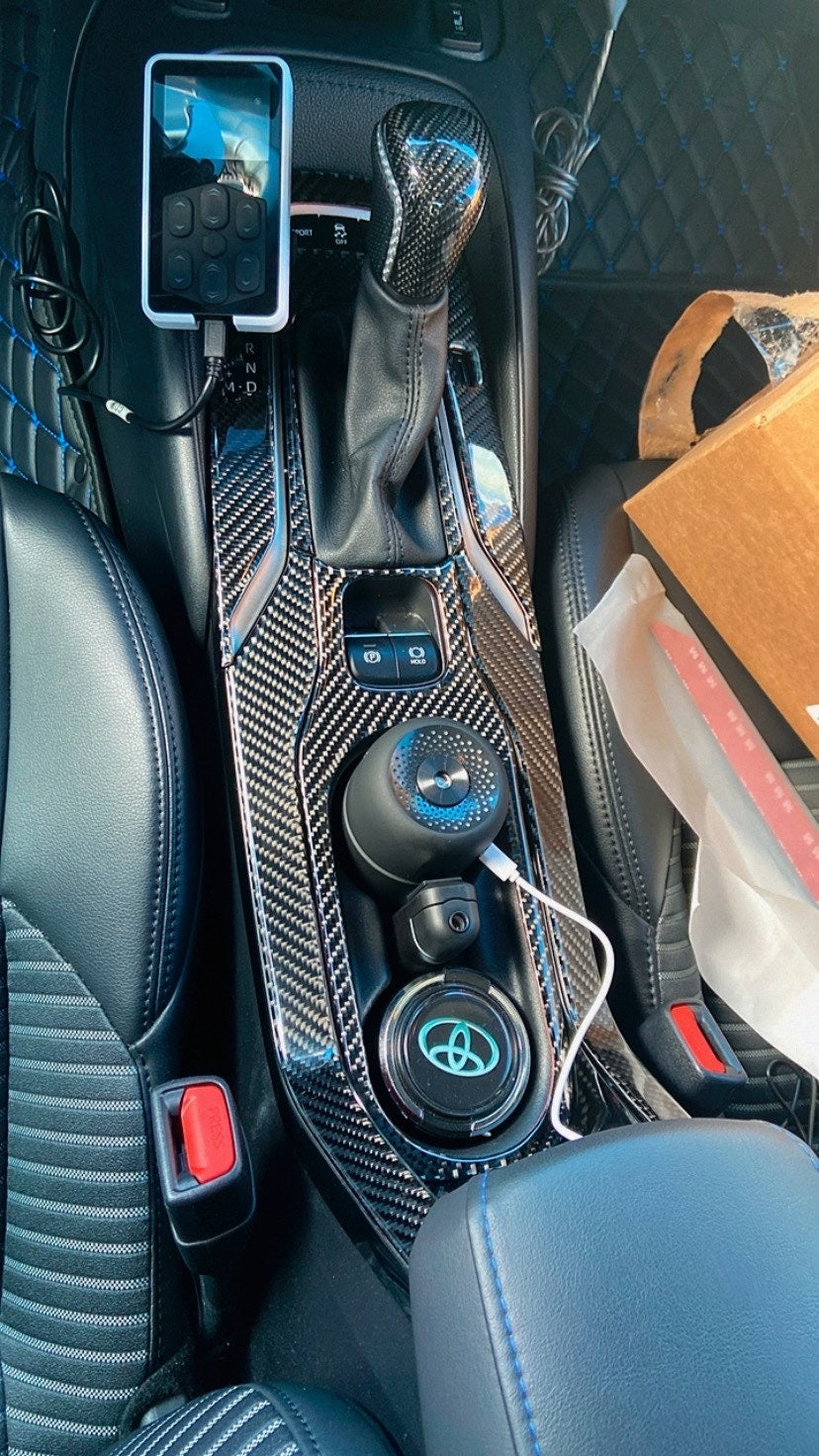 2019+ Corolla Hatchback/Sedan Carbon Fiber Center Console Trim