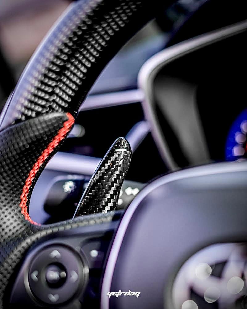 Synth Carbon 2018+ Camry/E210 Corolla Hatchback Carbon Fiber Paddle Shifters