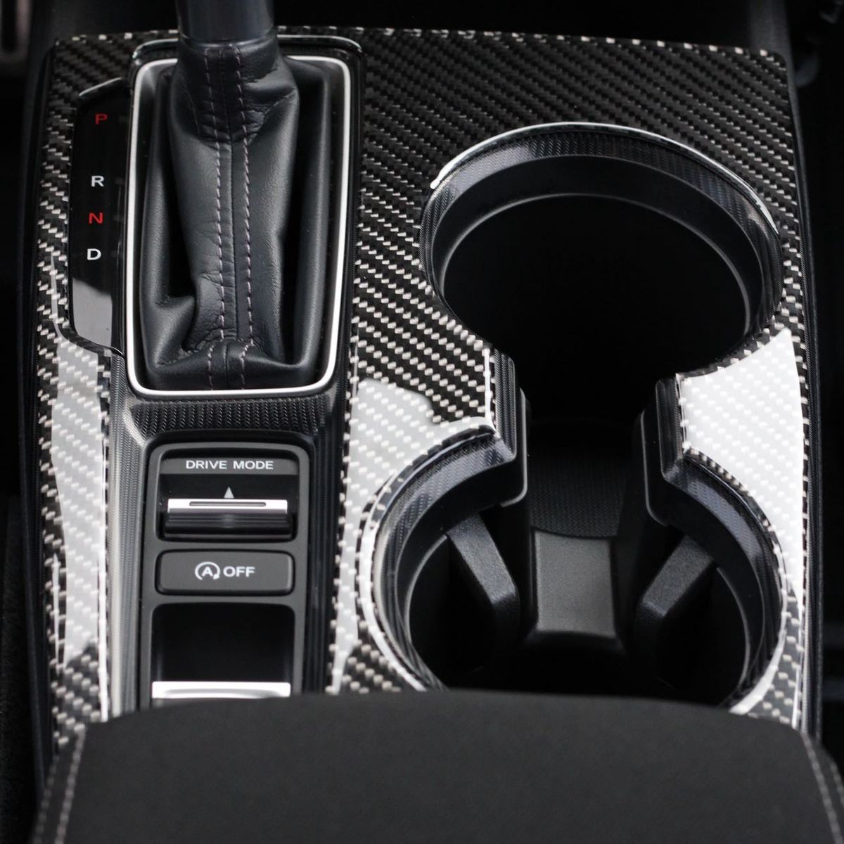 2022+ Civic Carbon Fiber Automatic Shifter Trim