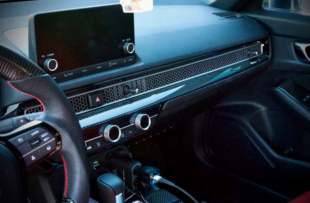 2022+ Civic Carbon Fiber Dashboard Trim