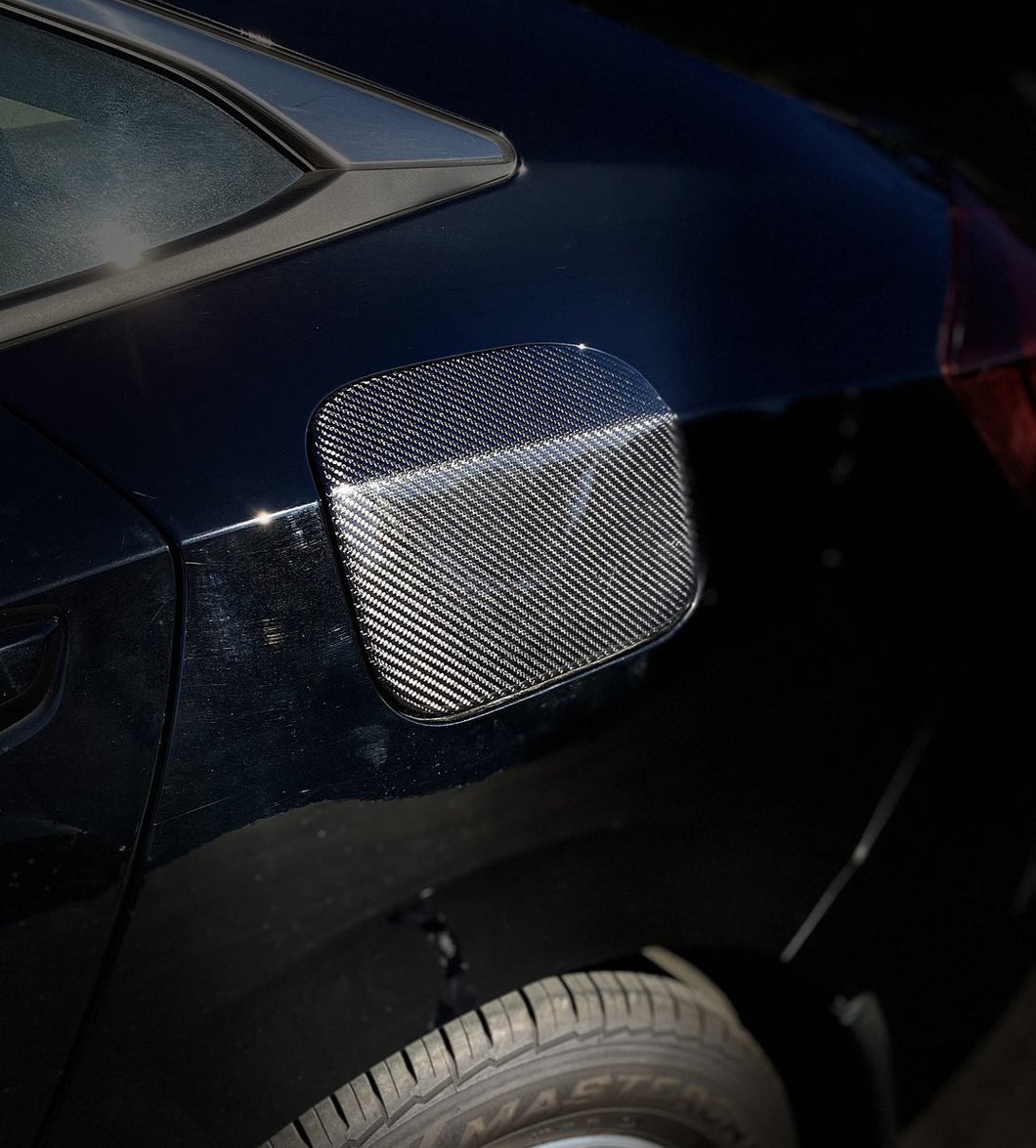 Synth Carbon Carbon Fiber Gas Cap Cover for 2016+ Civic X Sedan