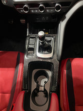Load image into Gallery viewer, 2023+ Acura Integra Carbon Fiber Center Console Shifter Overlay
