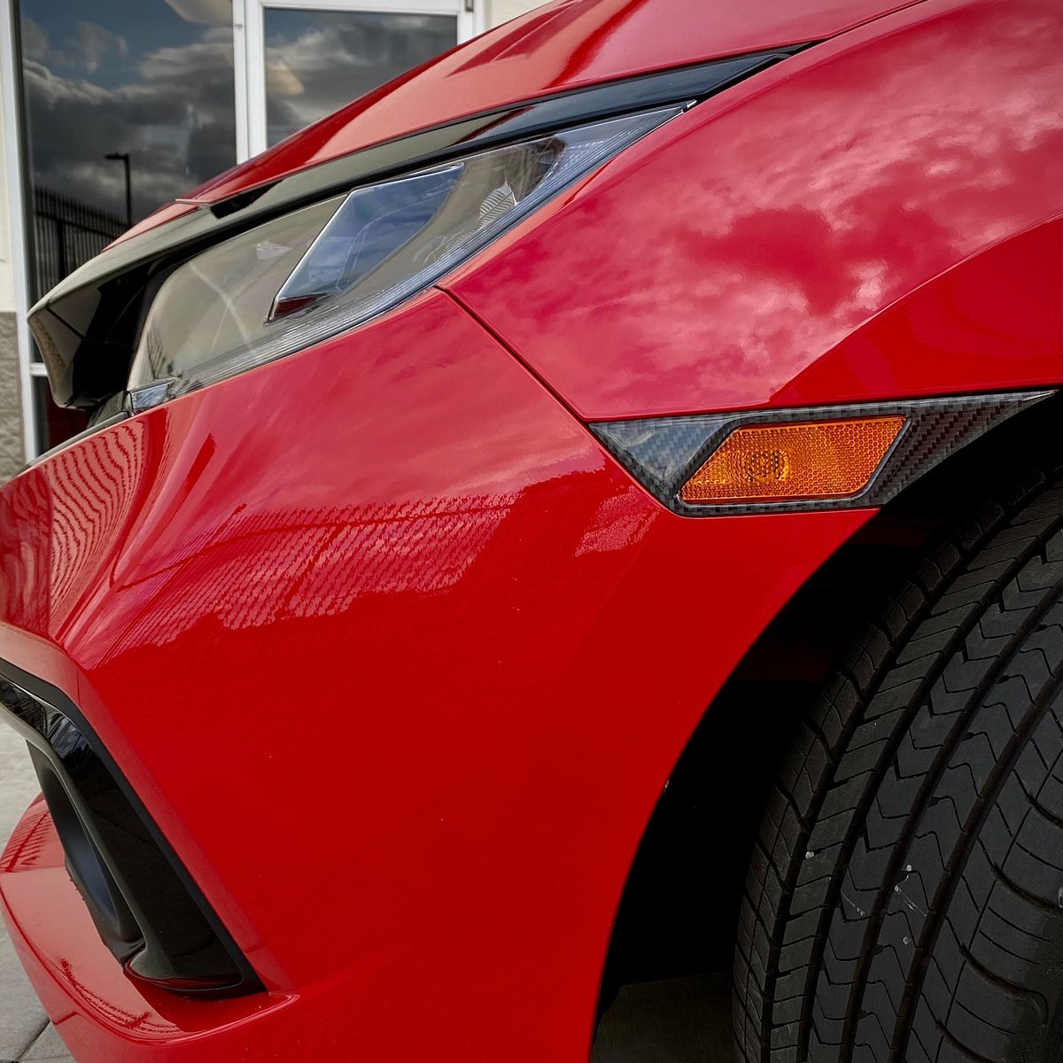 Synth Carbon Fiber Reflector Covers 2016+ Civic X