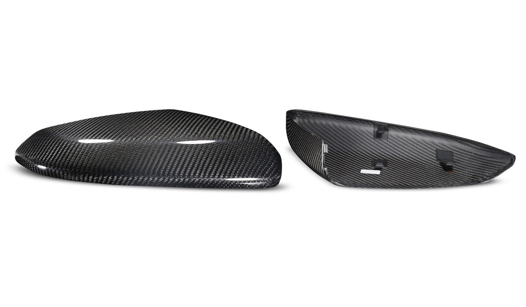 Synth Carbon Replacement Carbon Fiber Mirror Caps (Ceramic Coated) for 2016 + Civic X