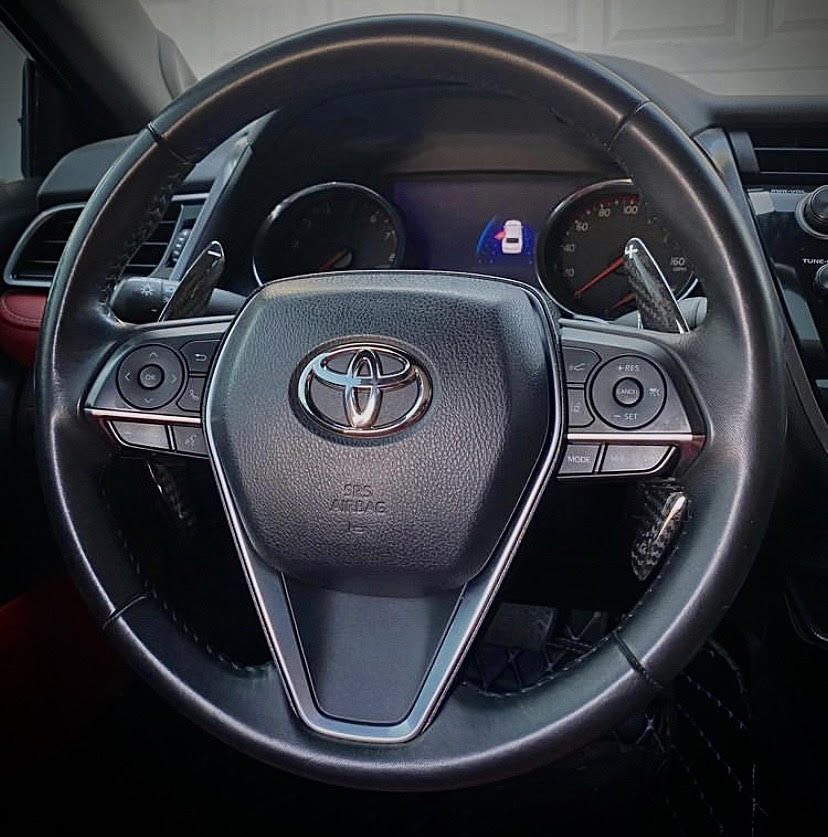 Synth Carbon 2018+ Camry/E210 Corolla Hatchback Carbon Fiber Paddle Shifters